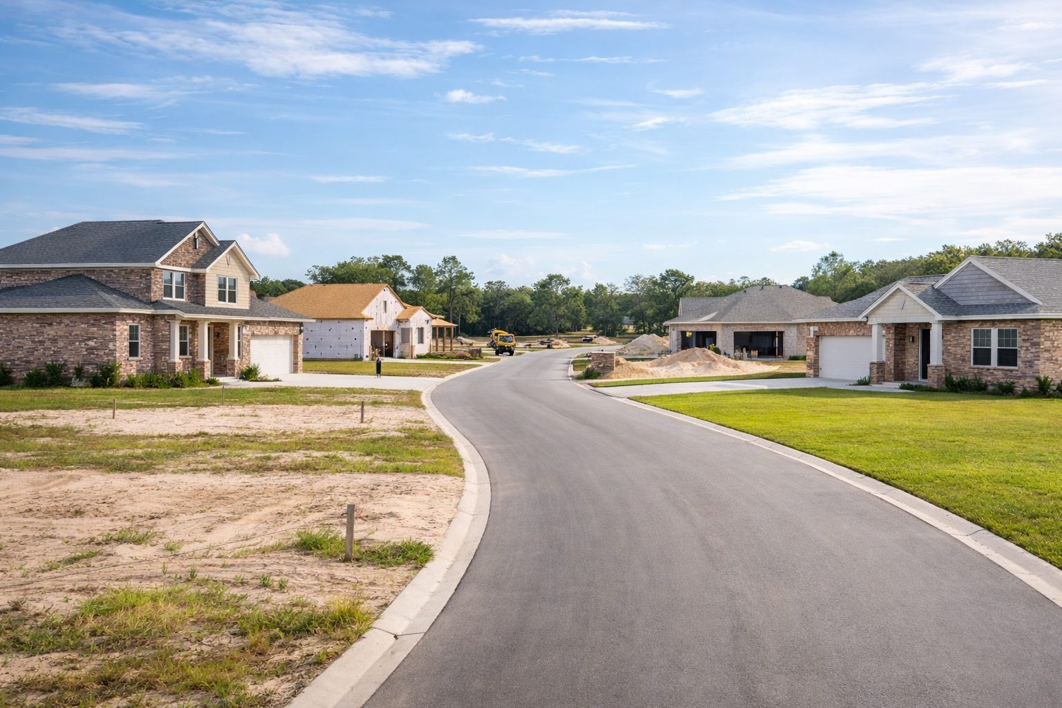 Northwest Florida home lots in a quiet developing community