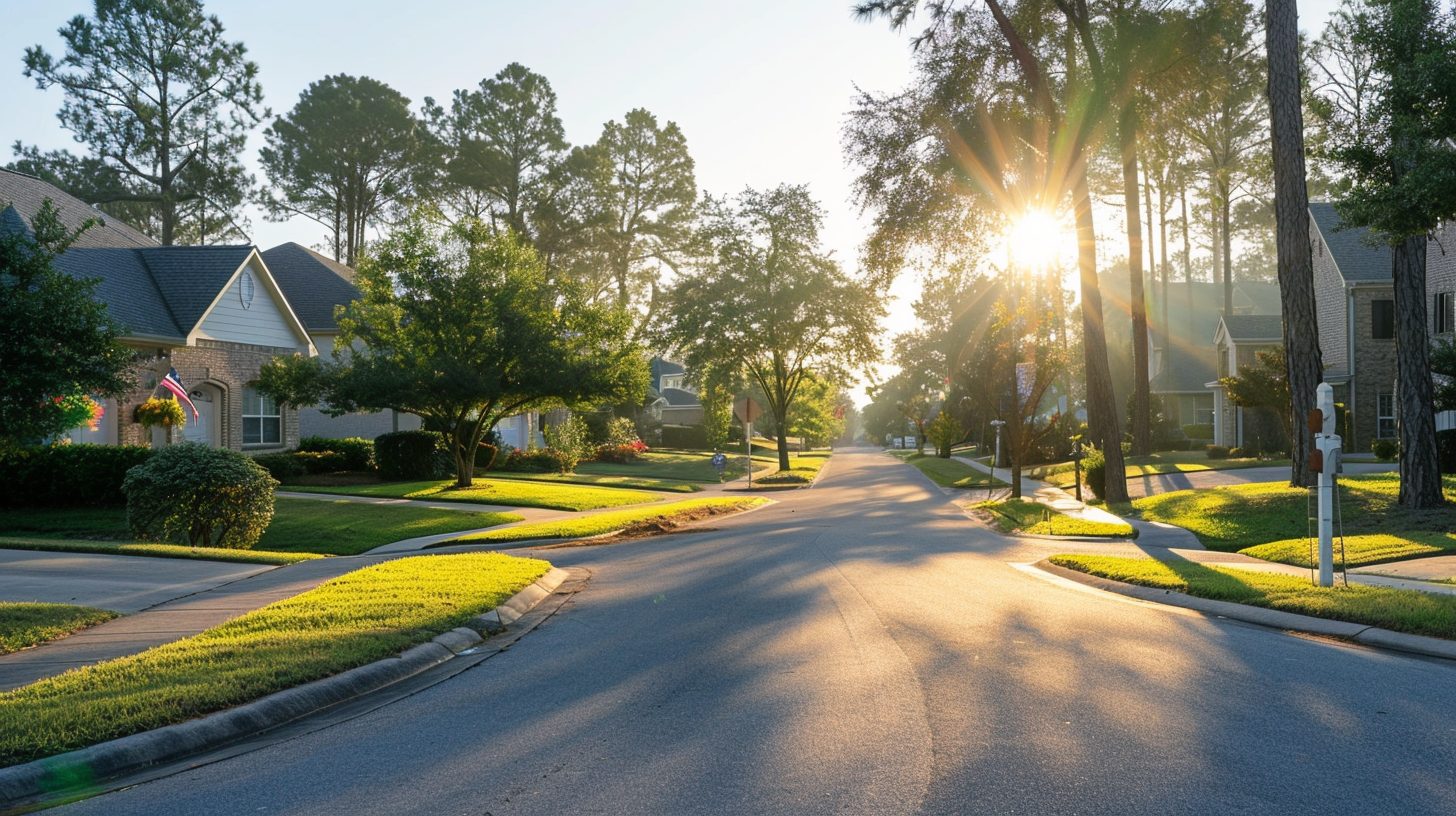 Northwest Florida neighborhood street representing important homebuying decisions